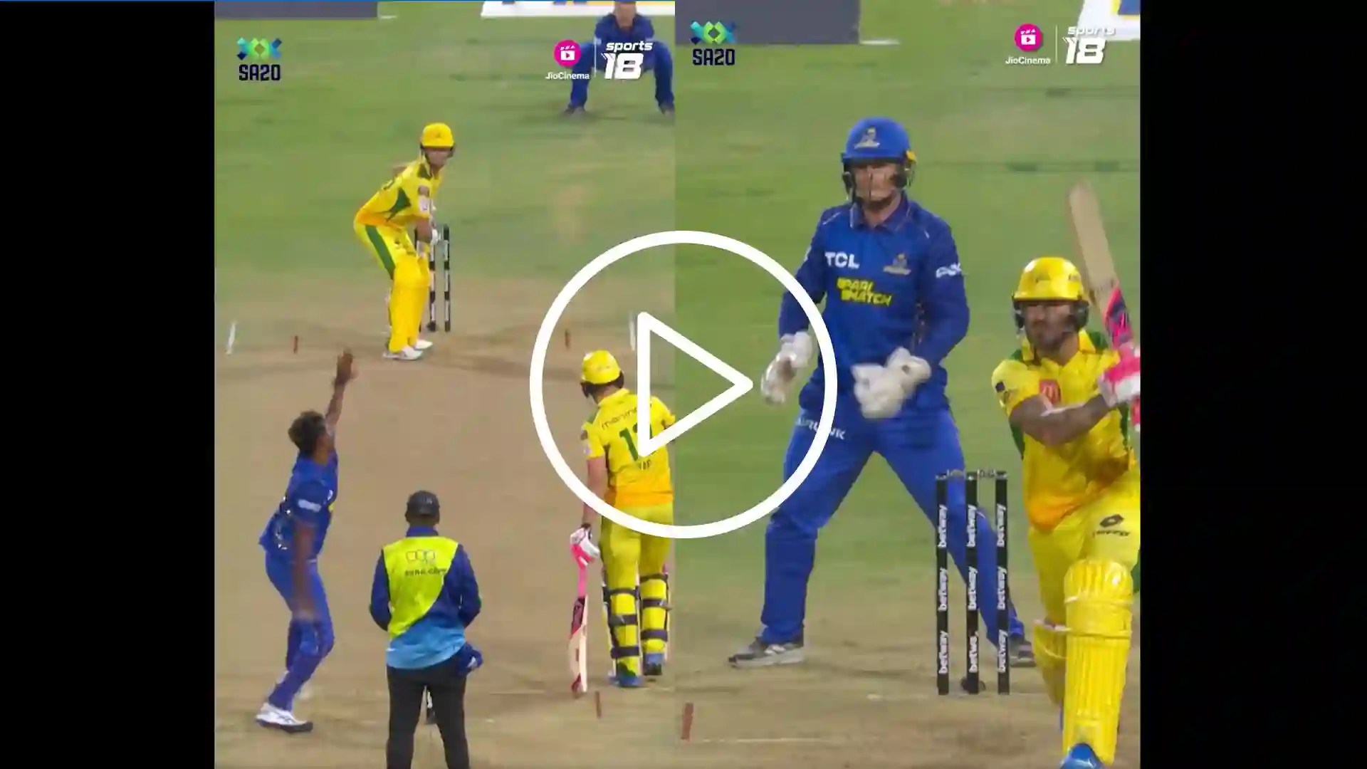 [Watch] Faf du Plessis, Du Plooy Enter Beast Mode As Super Kings Hammers MI